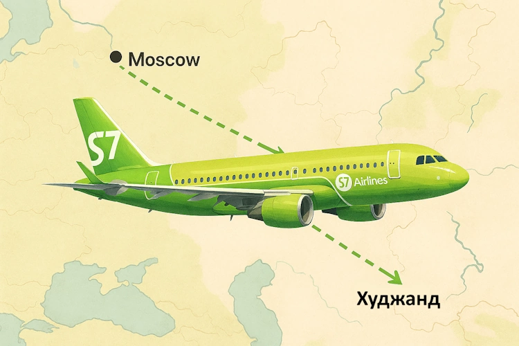 Популярный маршрут москва–худжанд