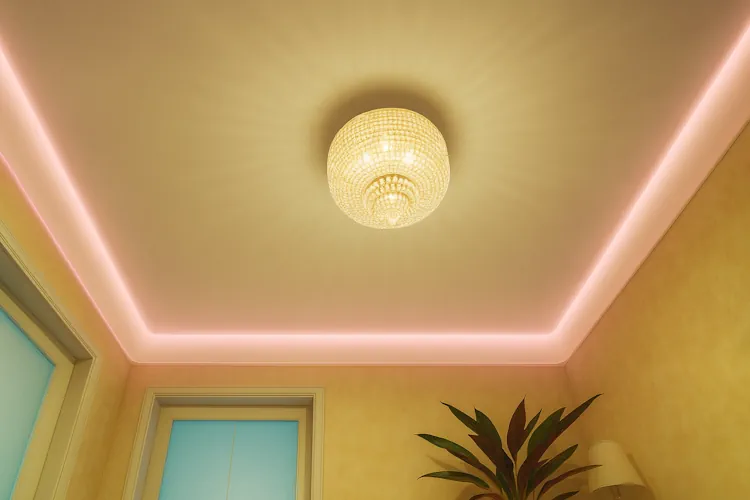 Парящий натяжной потолок