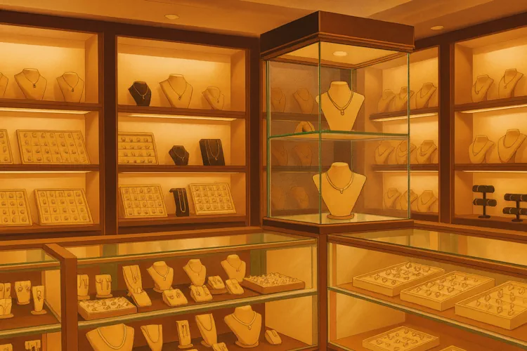 Витрина в ювелирный